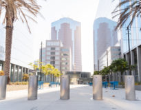 Long Beach Los Angeles 4 commercial in ground bollards