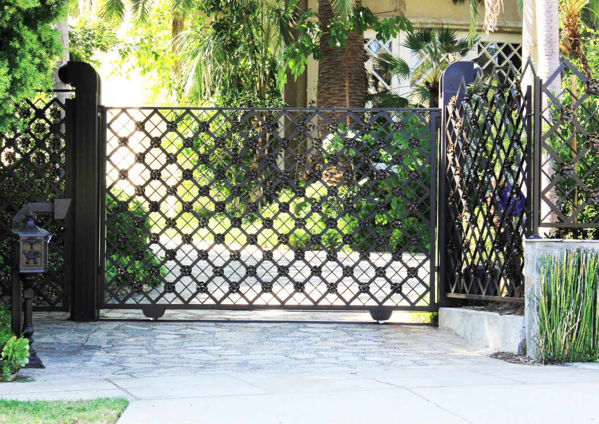 ornamental iron automatic electric gate Los Angeles