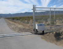 rural electric sliding gate installation