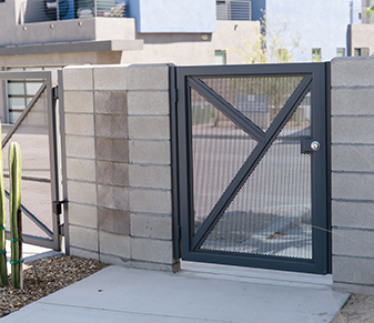electric security gate with keypad entry Riverside